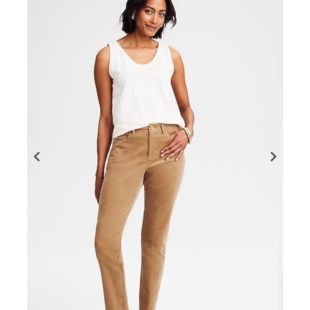J.Jill corduroy Taupe Women’s Pants Size 14 Brown New With Tag